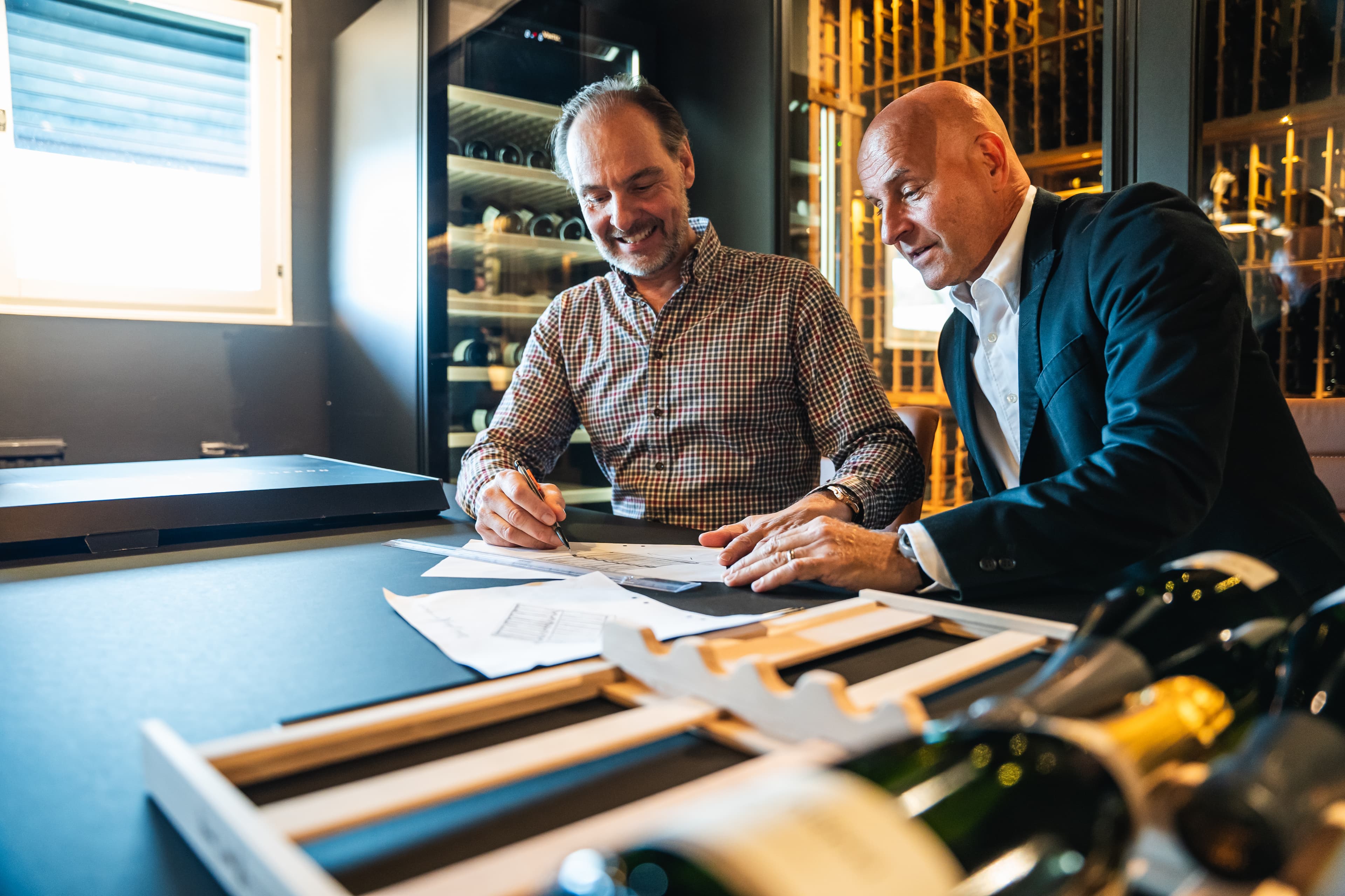 Den perfekta champagnehyllan